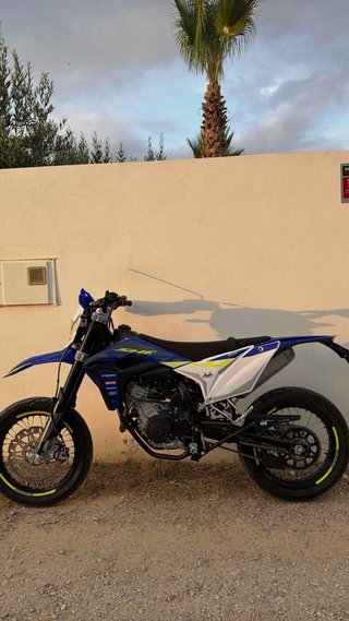 Sherco 125 4T Supermotard Azul/Blanco