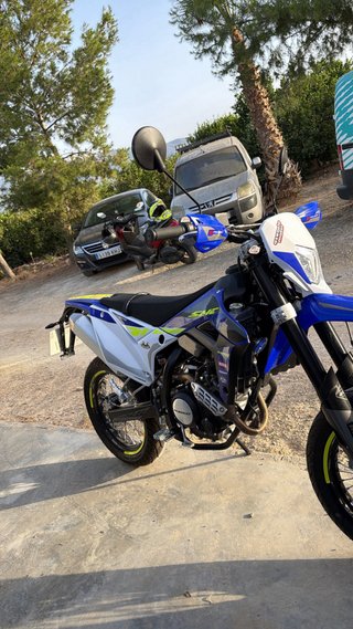 Sherco 125 4T Supermotard Azul/Blanco