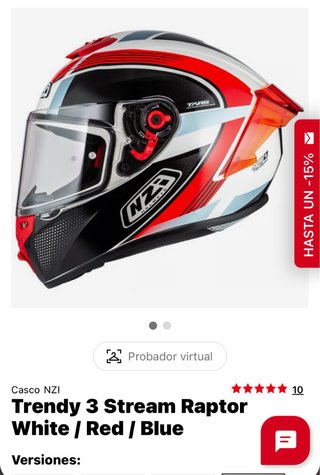 Casco NZI Trendy 3 Stream Raptor Talla S