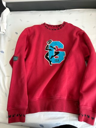 Sudadera Grimey Roja Bordada