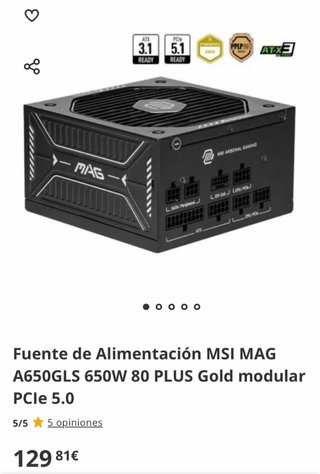 GeForce RTX 5060 Ti Gaming Trio + power supply msi