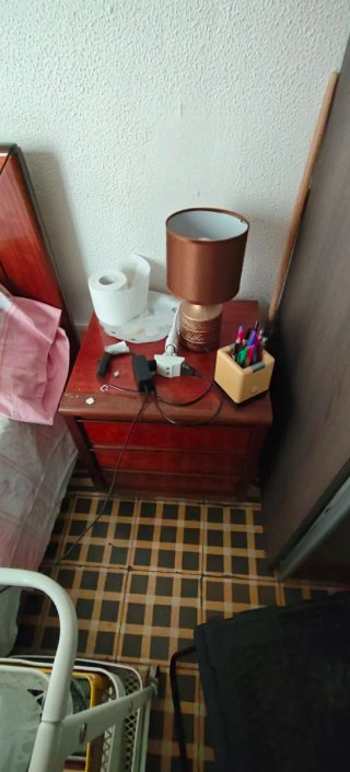 Cama Matrimonio Madera y Mimbre