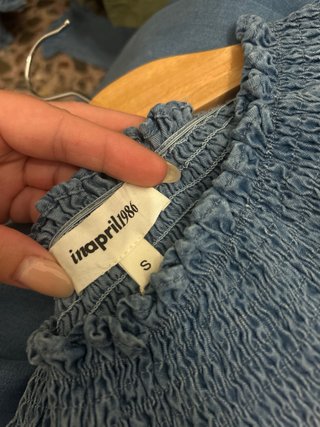 Camisa vaquera manga larga