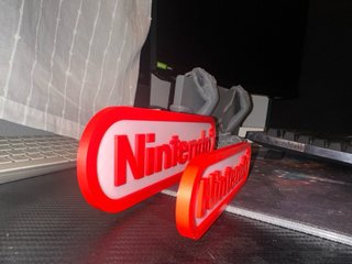 Logo Nintendo NES Stampa 3D