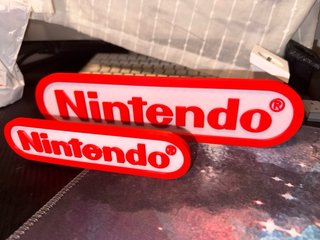 Logo Nintendo NES Stampa 3D