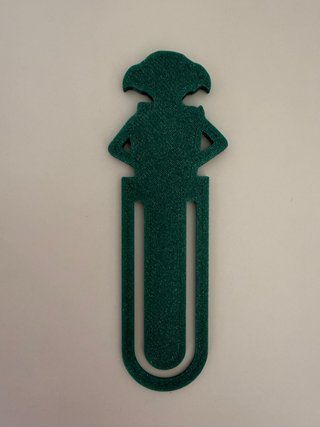 Marcapáginas verde figura