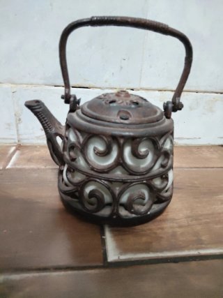 Tetera antigua decorativa para vilas