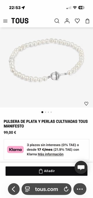 Pulsera perlas cultivadas Tous