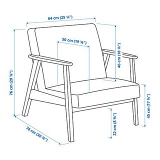Poltrona Ekenäset IKEA Jonsbyn Nero