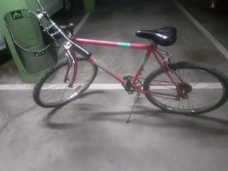 Bicicleta Montaña Rosa con Cesta