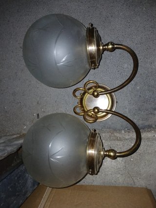 2 applique da muro vintage anni '60