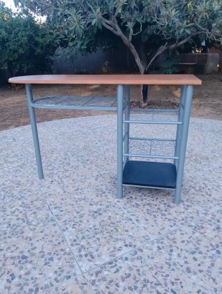 Mesa auxiliar cocina madera y metal