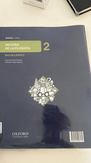 Libro Historia de la filosofía, Bachillerato 2