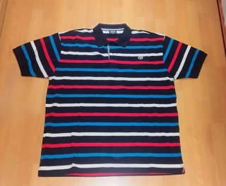 Polo rayas manga corta 5XL