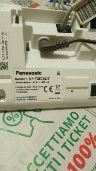 Telefono Cordless Panasonic Argento/Bianco