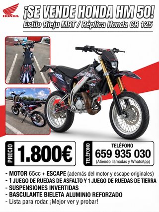 Honda HM 50 tipo Rieju MRT