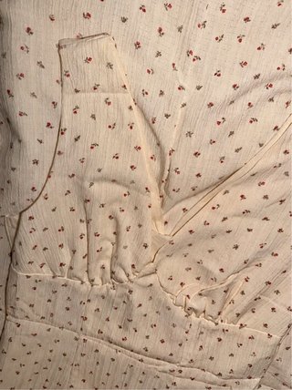 Vestido Maxi floral - Cottagecore/Vintage S