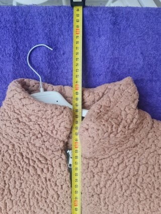 Giacca Teddy Pile Oversize Cammello