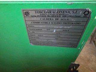 Caldera de agua Toscoaragonesa pellets