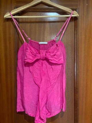 Camiseta tirantes lazo