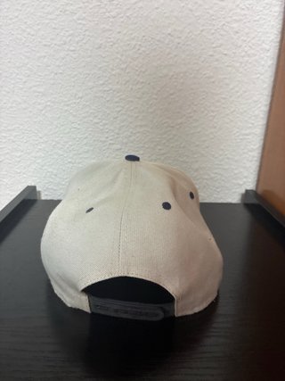 Gorra OBEY plana ajustable beige y azul
