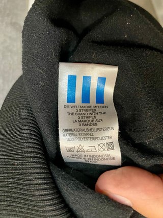 Chaqueta deportiva Adidas Talla XL Negra/Dorada