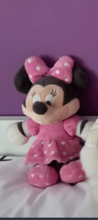 Peluche Minnie Mouse Rosa Lunares