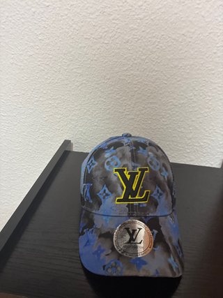 Gorra Louis Vuitton Monogram Azul y Gris