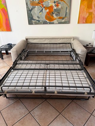 Divano letto Poltronesofà 2 posti - Beige / Tortor