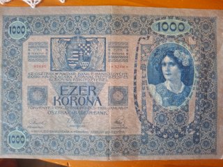 Billete 1000 Korona Austro-Húngaro OJO SELLO ECHT