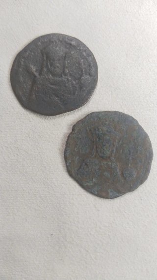 2 Monedas Bizantinas Antiguas