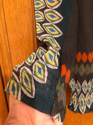 Blusa Desigual Gasa Estampada Multicolor