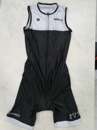 Traje de Ciclismo RIGHTTRACK Negro/Blanco