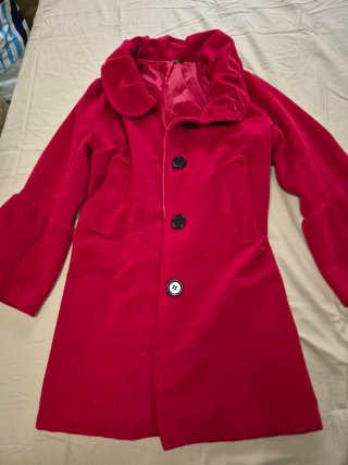 Abrigo rojo elegante