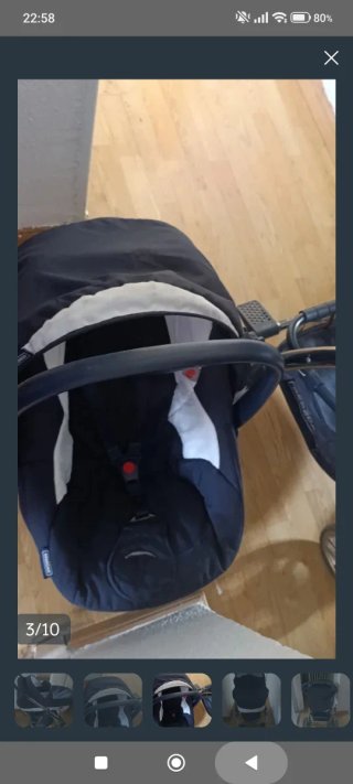 Silla de paseo negra