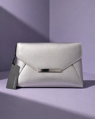 Bolso de fiesta plateado Parfois