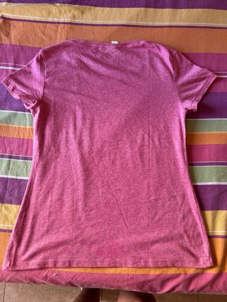 Camiseta Domyos rosa manga corta