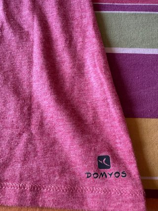 Camiseta Domyos rosa manga corta