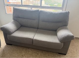 Sofá 2 plazas gris 180cm