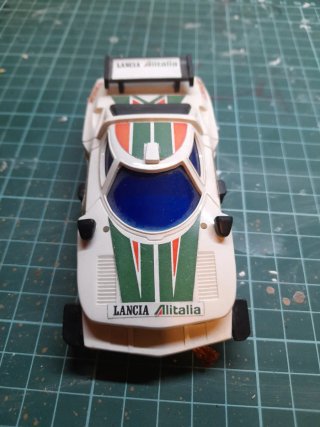 Coche Slot Lancia Stratos Alitalia antiguo