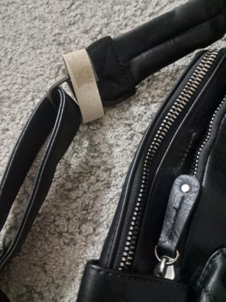 Bolso Camila Karina Negro Cuero