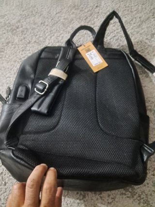 Bolso Camila Karina Negro Cuero