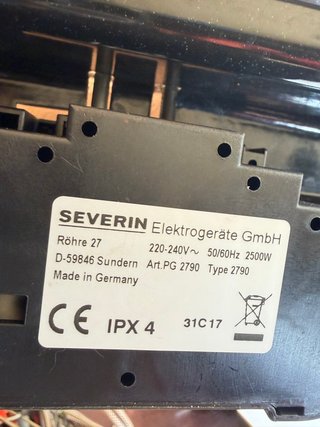 Barbacoa Eléctrica Severin PG 2790
