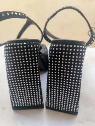 Sandalias Sophie Negras con Pedrería