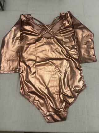 Body danza bambina oro rosa