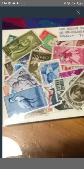 50 sellos ex- colonias españolas.