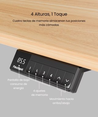 Estructura Escritorio Elevable FlexiSpot E5 Negra