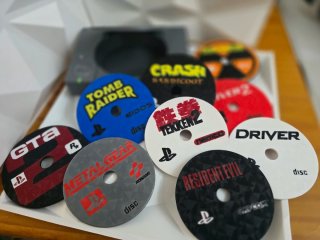 Set Posavasos PS1 Stampa 3D Giochi Retro