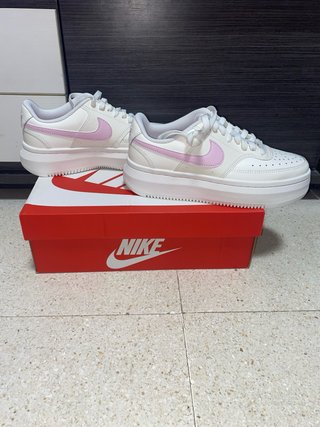 Nike Court Vision Alta Zapatillas Mujer Blanco Ros