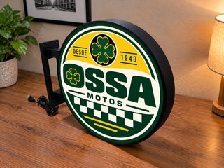Cartel Luminoso OSSA Motos 37 cm